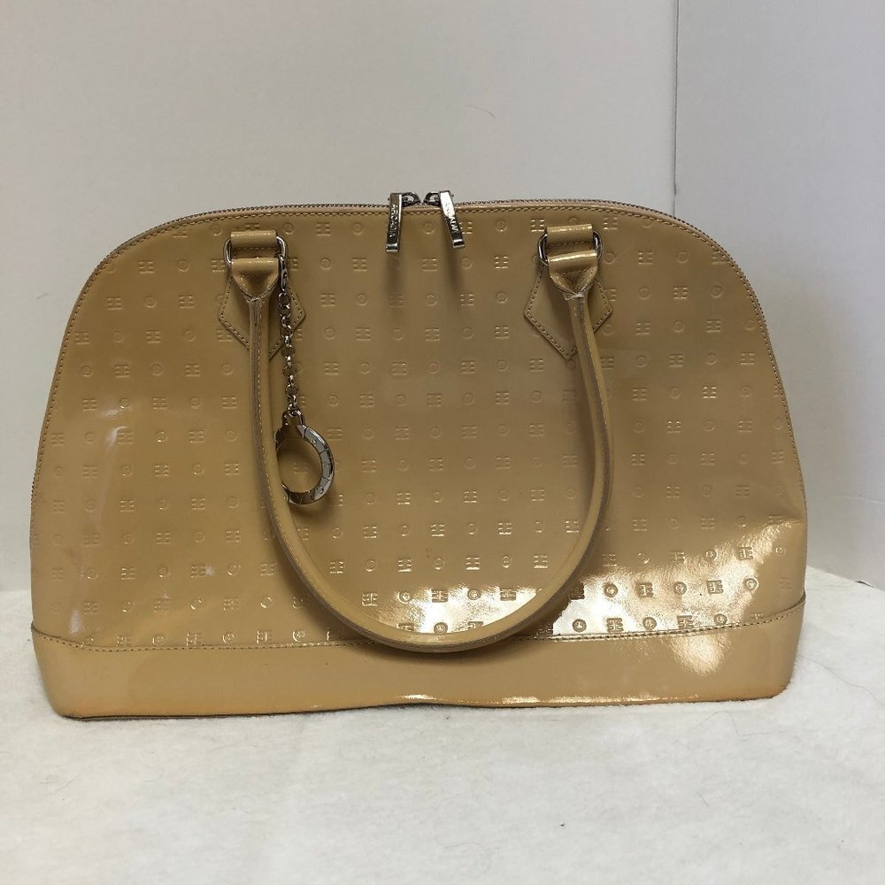 Arcadia Patent Leather Hand Bag Purse Made In Italy